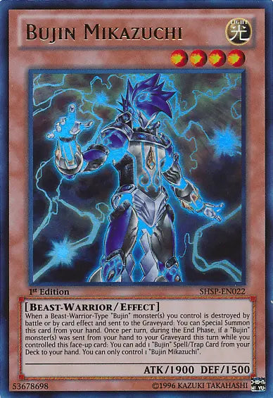Bujin Mikazuchi [SHSP-EN022] Ultra Rare - Doe's Cards