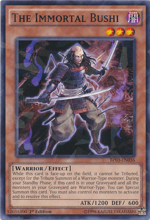 The Immortal Bushi [BP03-EN036] Shatterfoil Rare - Doe's Cards