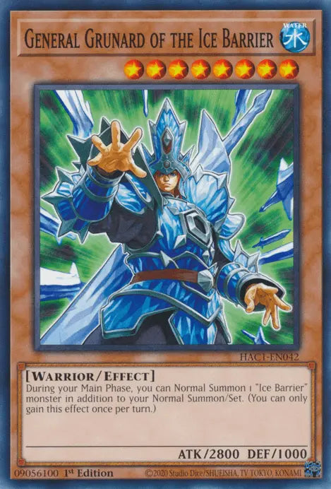 General Grunard of the Ice Barrier [HAC1-EN042] Common - Doe's Cards