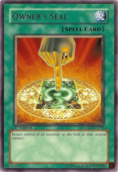 Owner's Seal [LODT-EN094] Rare - Doe's Cards