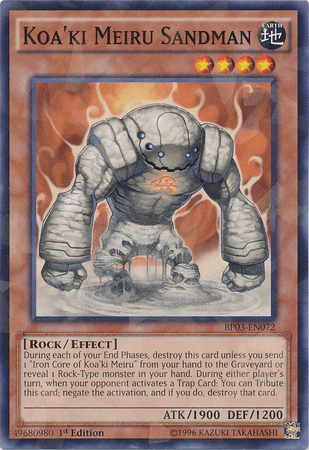 Koa'ki Meiru Sandman [BP03-EN072] Shatterfoil Rare - Doe's Cards