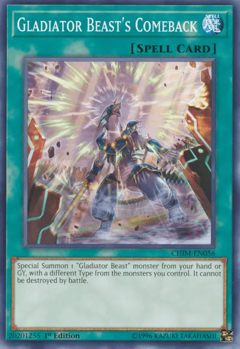 Gladiator Beast's Comeback [CHIM-EN056] Common - Doe's Cards