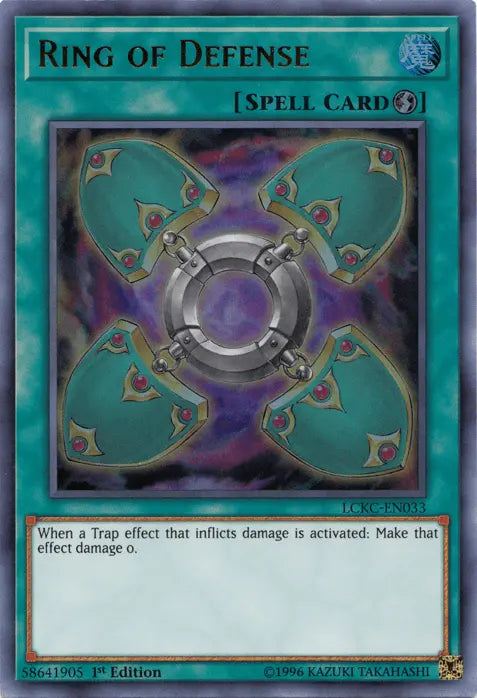 Ring of Defense [LCKC-EN033] Ultra Rare - Doe's Cards