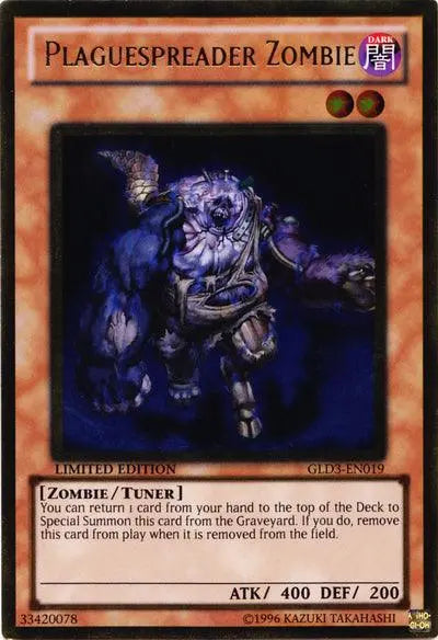 Plaguespreader Zombie [GLD3-EN019] Gold Rare - Doe's Cards