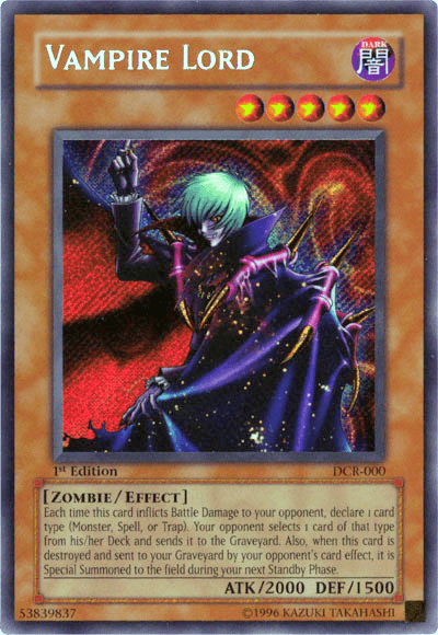 Vampire Lord [DCR-000] Secret Rare - Doe's Cards