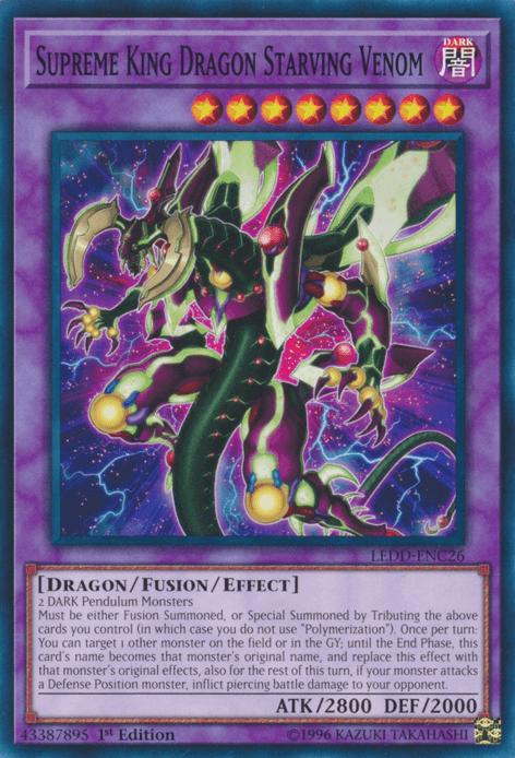 Supreme King Dragon Starving Venom [LEDD-ENC26] Common - Doe's Cards