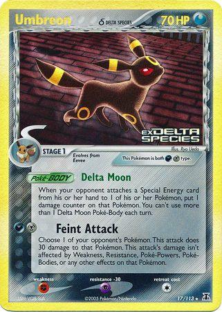 Umbreon (17/113) (Delta Species) (Stamped) [EX: Delta Species] - Doe's Cards