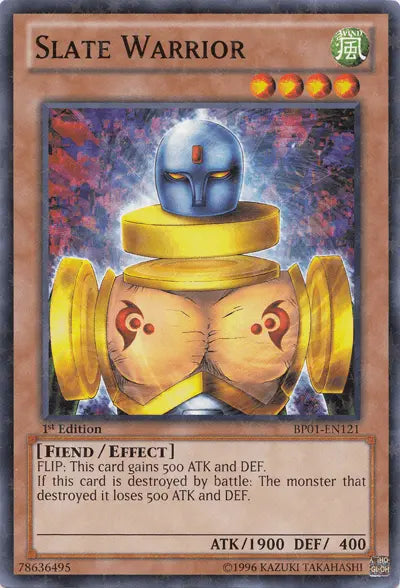 Slate Warrior [BP01-EN121] Starfoil Rare - Doe's Cards