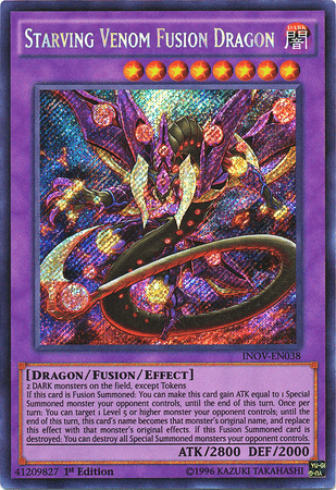 Starving Venom Fusion Dragon [INOV-EN038] Secret Rare - Doe's Cards