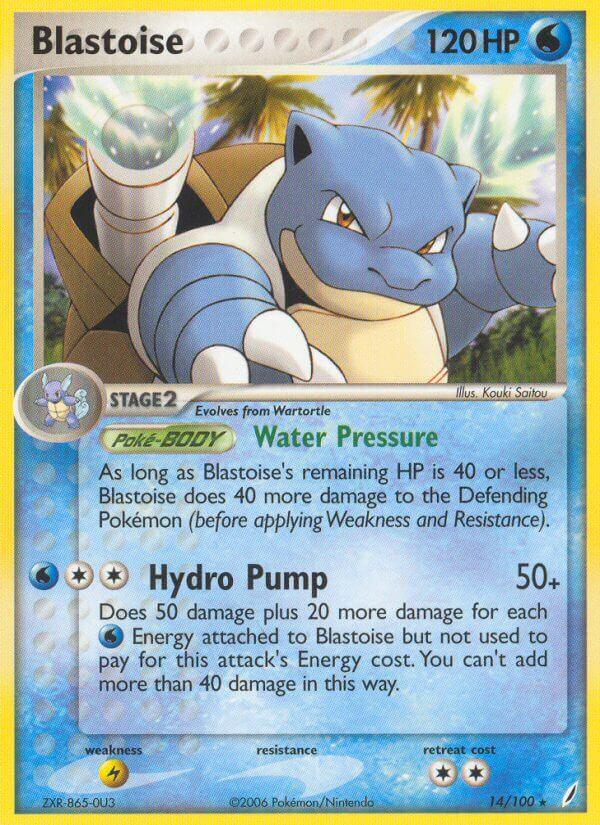 Blastoise (14/100) (Theme Deck Exclusive) [EX: Crystal Guardians] - Doe's Cards