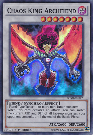 Chaos King Archfiend [LC5D-EN072] Super Rare - Doe's Cards