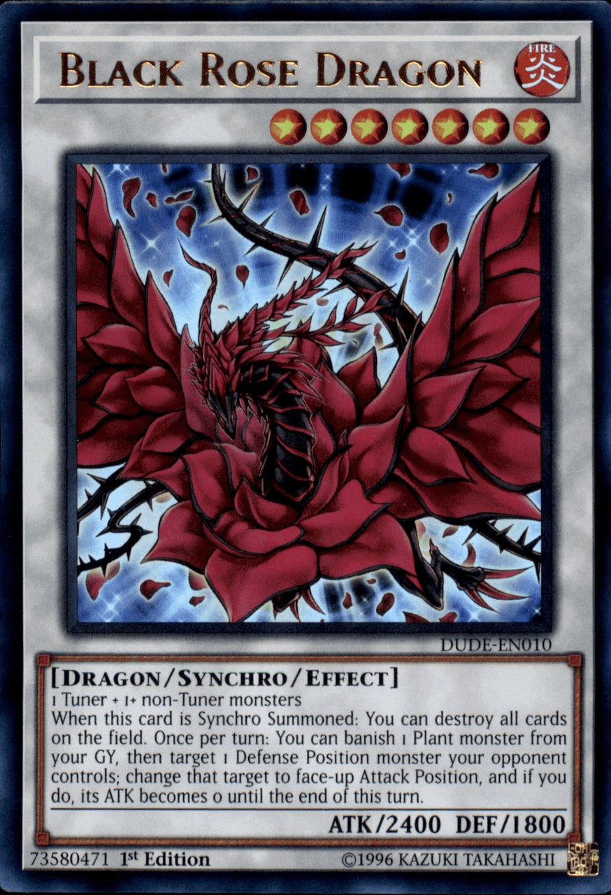 Black Rose Dragon [DUDE-EN010] Ultra Rare - Doe's Cards