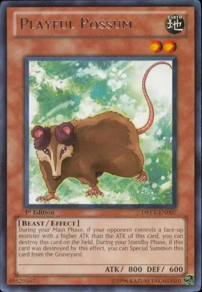 Playful Possum [DREV-EN007] Rare - Doe's Cards