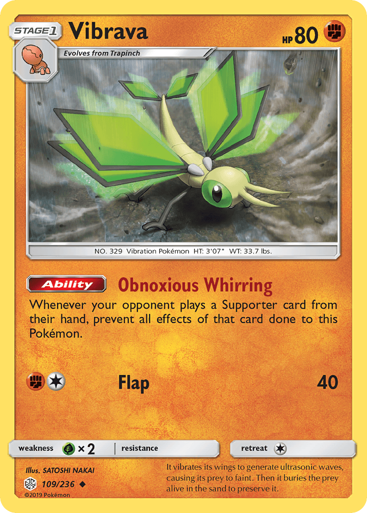 Vibrava (109/236) [Sun & Moon: Cosmic Eclipse] - Doe's Cards