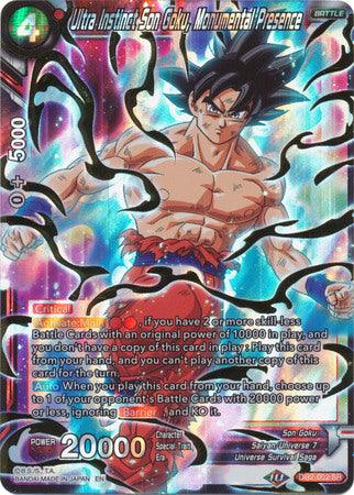 Ultra Instinct Son Goku, Monumental Presence (DB2-002) [Divine Multiverse] - Doe's Cards