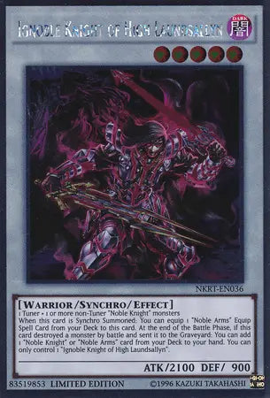 Ignoble Knight of High Laundsallyn [NKRT-EN036] Platinum Rare - Doe's Cards