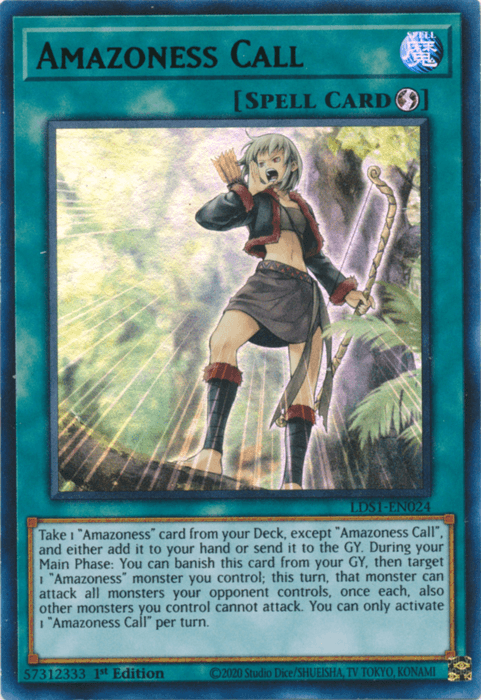 Amazoness Call (Green) [LDS1-EN024] Ultra Rare - Doe's Cards