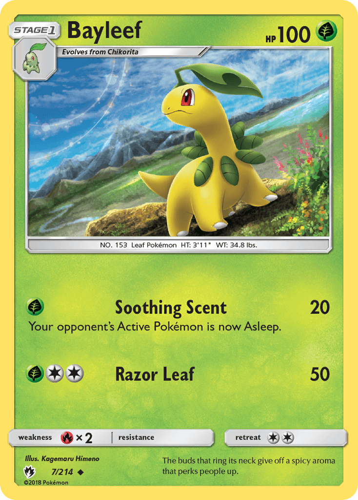 Bayleef (7/214) [Sun & Moon: Lost Thunder] - Doe's Cards