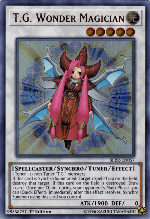 T.G. Wonder Magician [BLRR-EN057] Ultra Rare - Doe's Cards