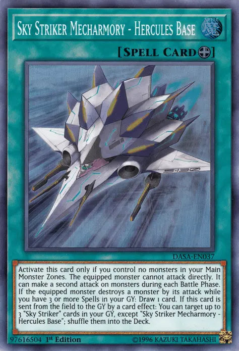 Sky Striker Mecharmory - Hercules Base [DASA-EN037] Super Rare - Doe's Cards