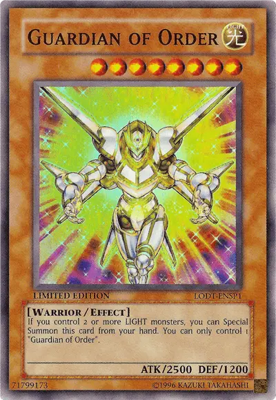 Guardian of Order [LODT-ENSP1] Super Rare - Doe's Cards