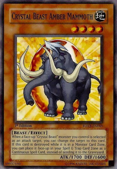 Crystal Beast Amber Mammoth [FOTB-EN005] Common - Doe's Cards