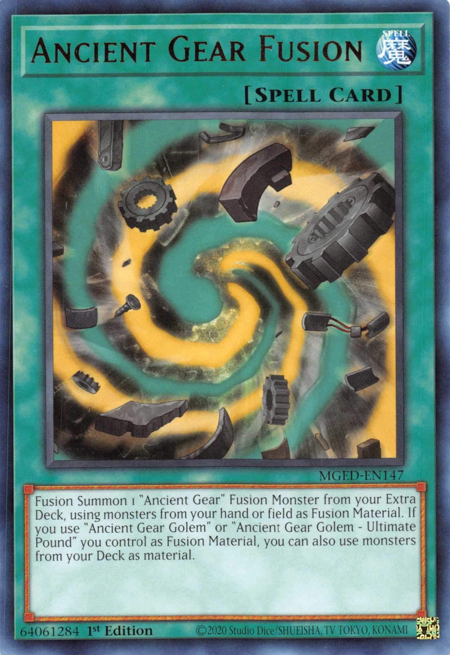 Ancient Gear Fusion [MGED-EN147] Rare - Doe's Cards