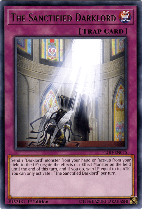 The Sanctified Darklord [FLOD-EN075] Rare - Doe's Cards