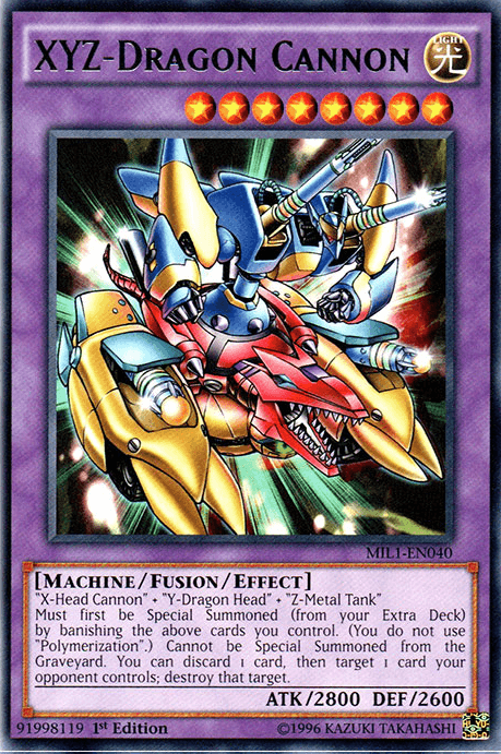 XYZ-Dragon Cannon [MIL1-EN040] Rare - Doe's Cards