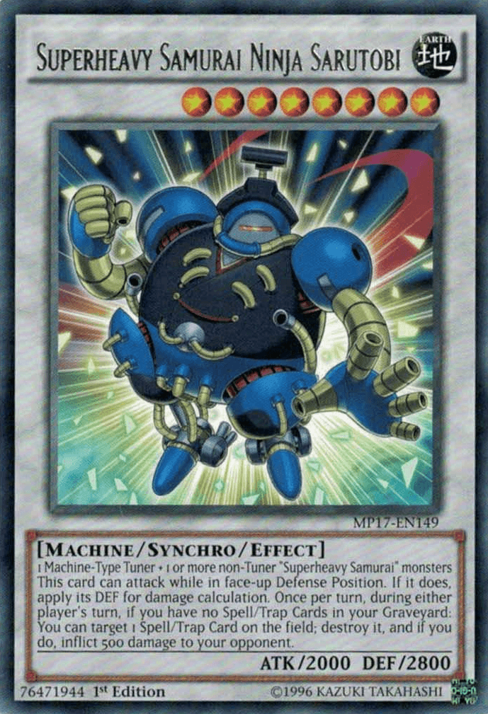 Superheavy Samurai Ninja Sarutobi [MP17-EN149] Rare - Doe's Cards