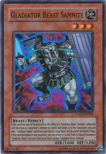Gladiator Beast Samnite [TU01-EN004] Super Rare - Doe's Cards