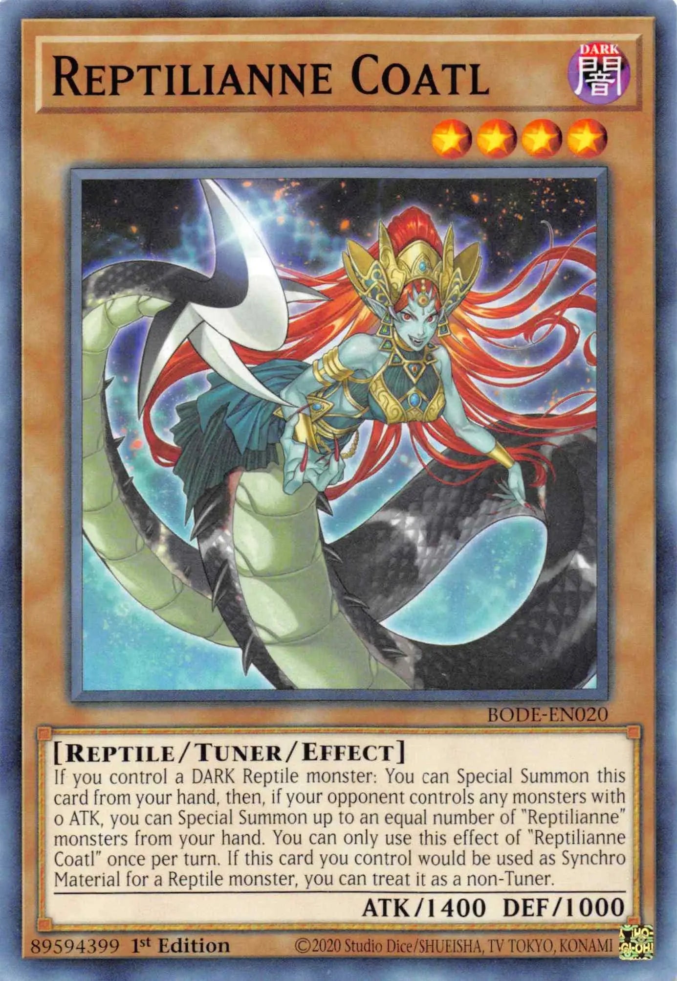 Reptilianne Coatl [BODE-EN020] Common - Doe's Cards