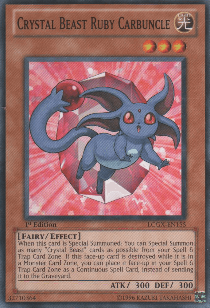 Crystal Beast Ruby Carbuncle [LCGX-EN155] Common - Doe's Cards