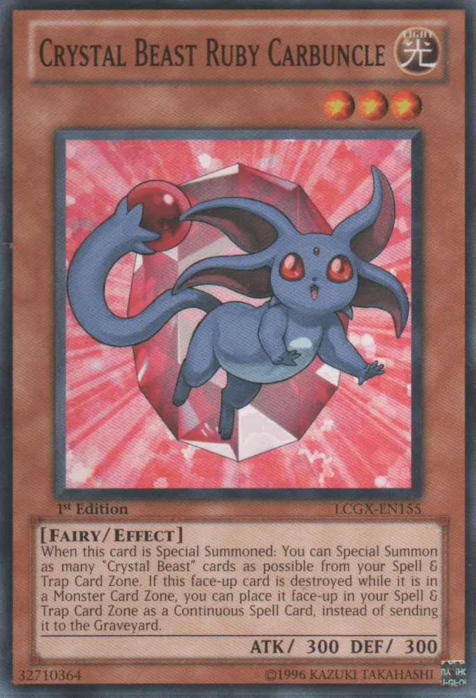 Crystal Beast Ruby Carbuncle [LCGX-EN155] Common - Doe's Cards