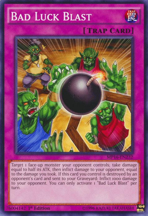 Bad Luck Blast [MP16-EN232] Common - Doe's Cards