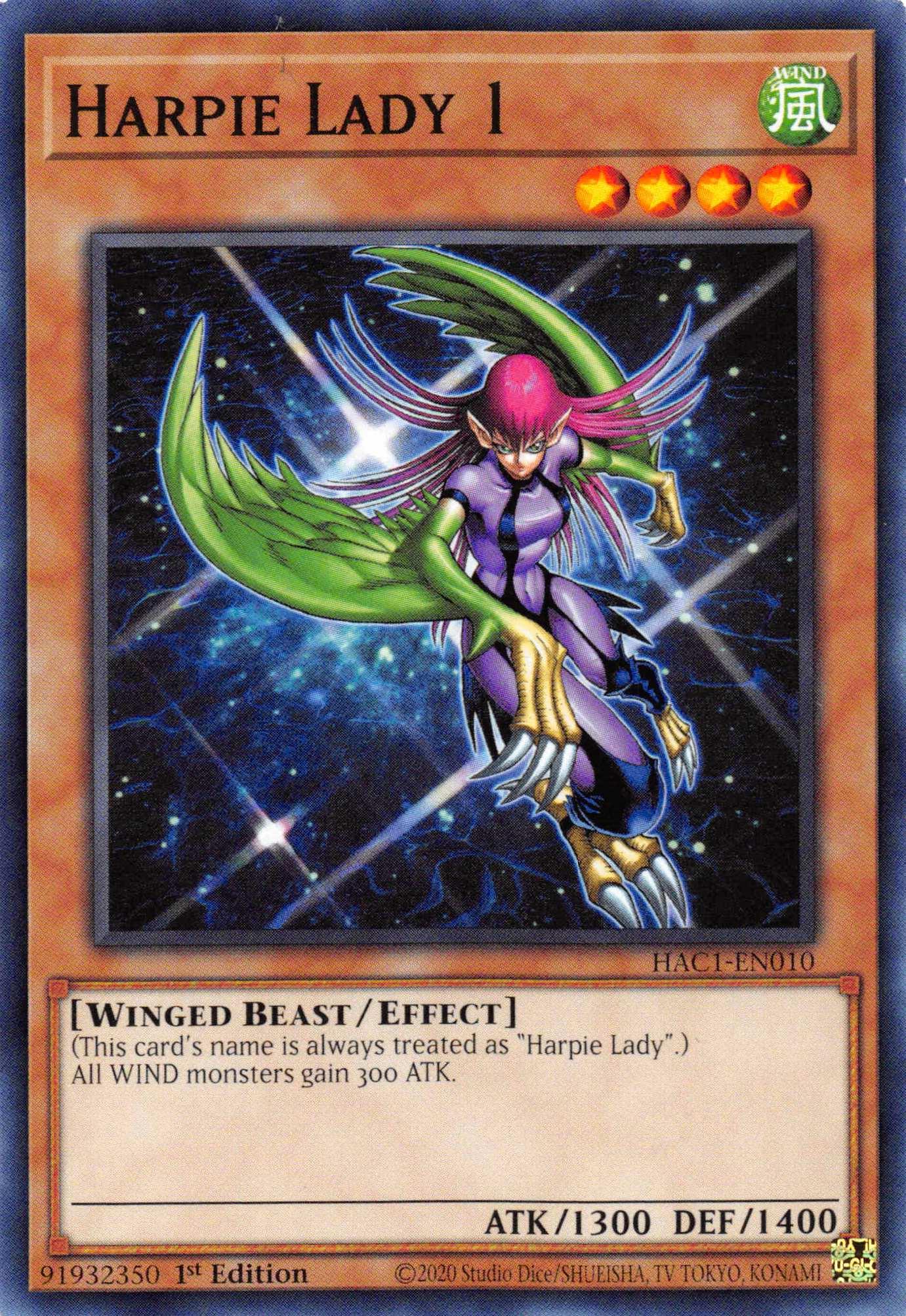 Harpie Lady 1 [HAC1-EN010] Common - Doe's Cards
