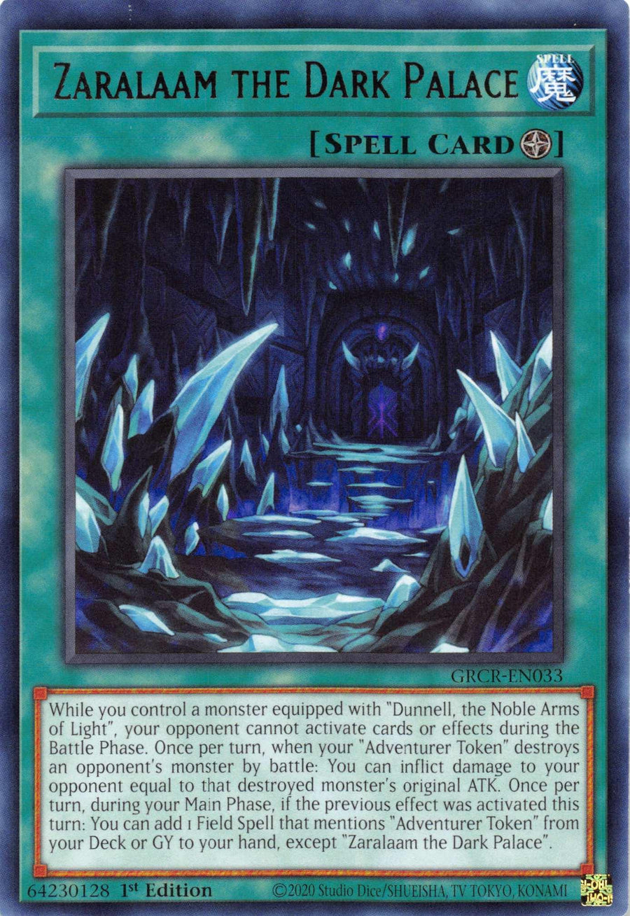 Zaralaam the Dark Palace [GRCR-EN033] Rare - Doe's Cards