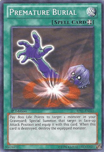 Premature Burial [BP01-EN040] Starfoil Rare - Doe's Cards