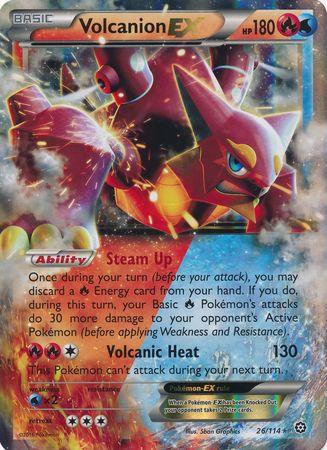 Volcanion EX (26/114) (Jumbo Card) [XY: Steam Siege] - Doe's Cards