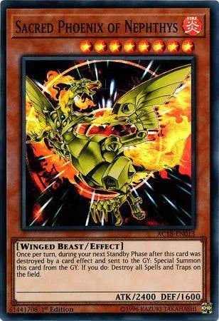 Sacred Phoenix of Nephthys [AC18-EN013] Super Rare - Doe's Cards