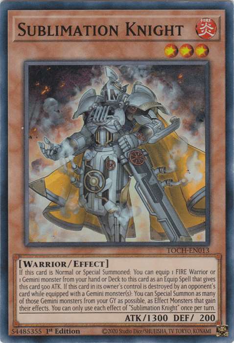 Sublimation Knight [TOCH-EN013] Super Rare - Doe's Cards