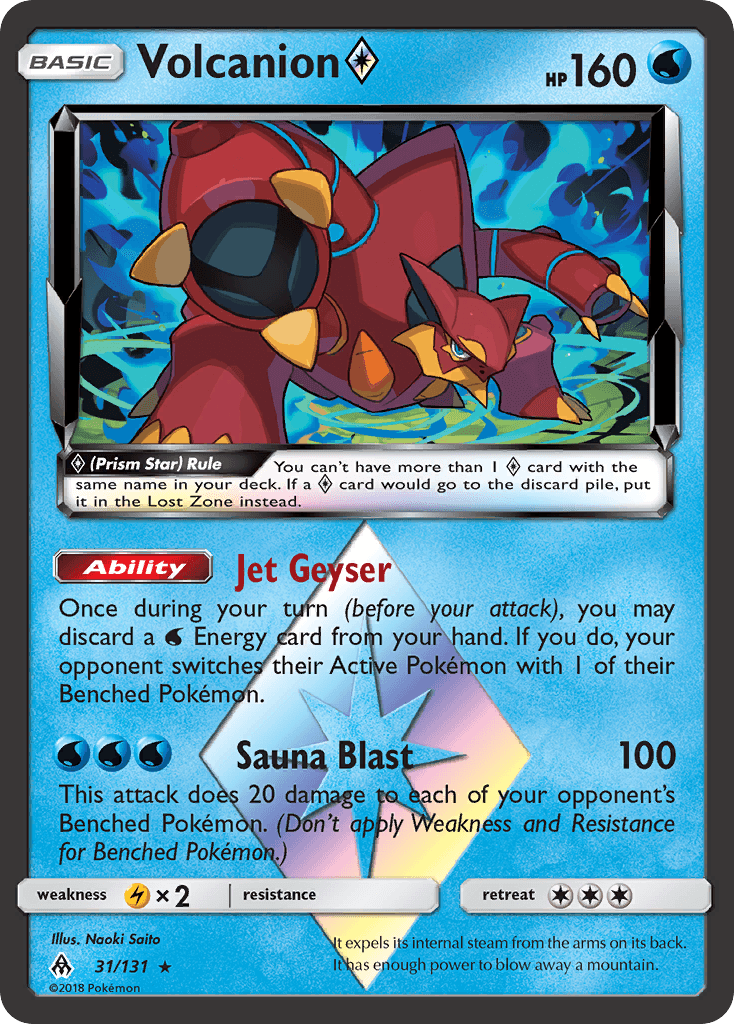 Volcanion (31/131) (Prism Star) [Sun & Moon: Forbidden Light] - Doe's Cards