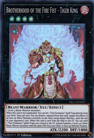 Brotherhood of the Fire Fist - Tiger King [FIGA-EN027] Super Rare - Doe's Cards