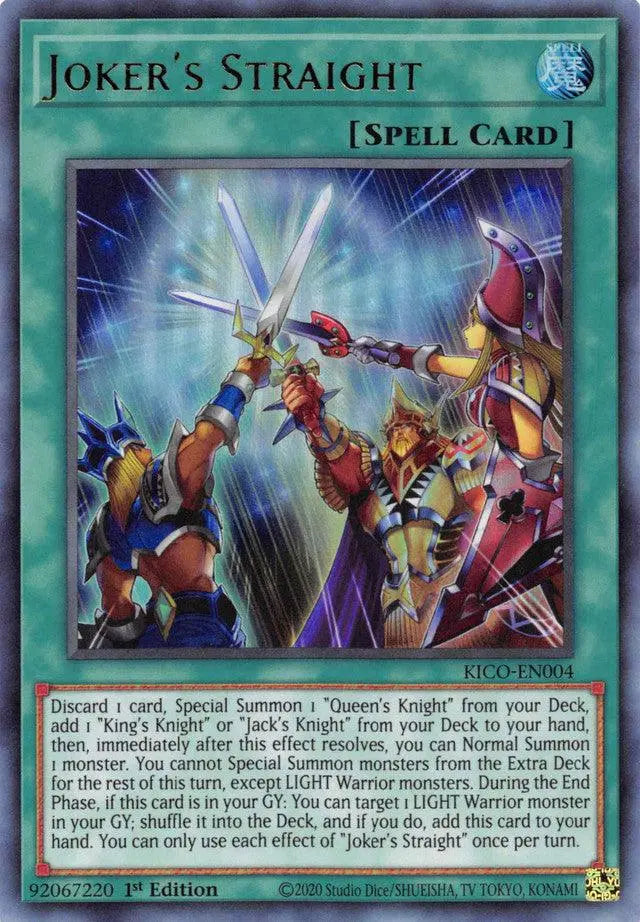 Joker's Straight (Ultra Rare) [KICO-EN004] Ultra Rare - Doe's Cards