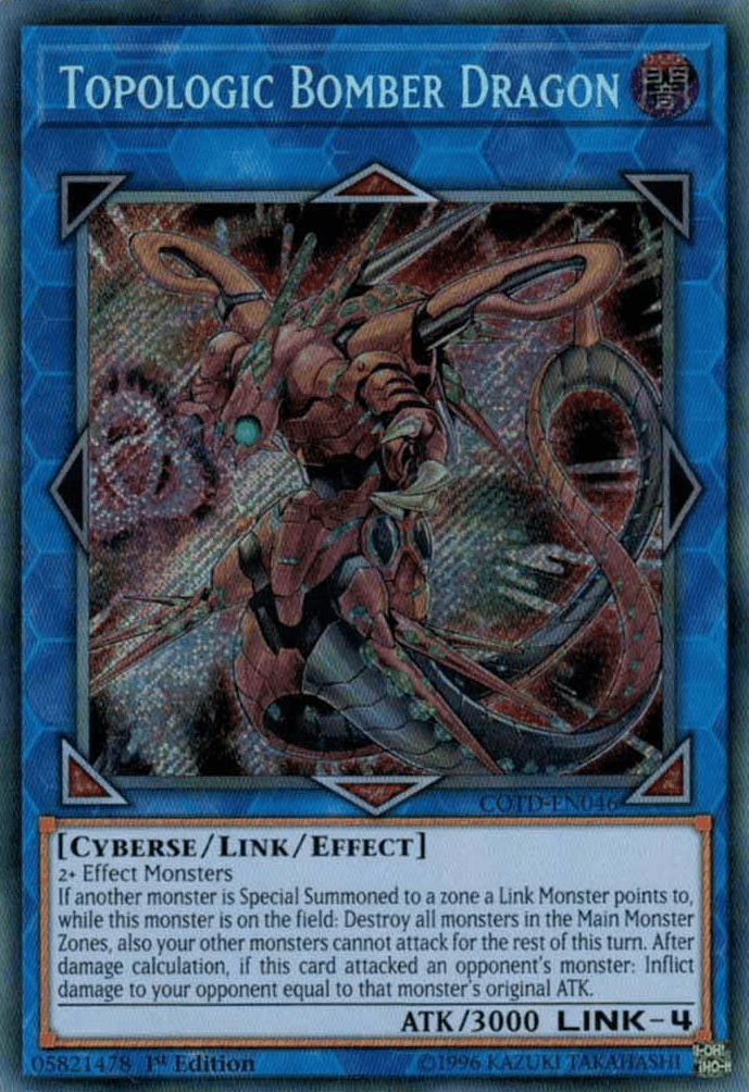 Topologic Bomber Dragon [COTD-EN046] Secret Rare - Doe's Cards