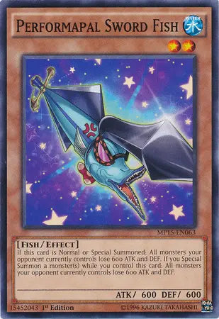 Performapal Sword Fish [MP15-EN063] Common - Doe's Cards