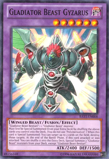 Gladiator Beast Gyzarus [BATT-EN008] Starfoil Rare - Doe's Cards