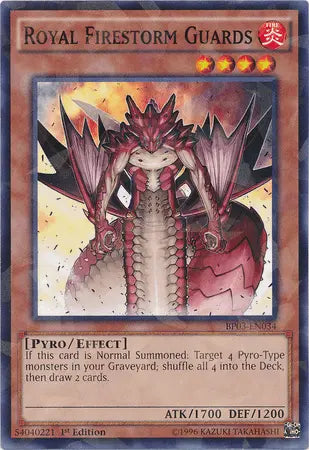 Royal Firestorm Guards [BP03-EN034] Shatterfoil Rare - Doe's Cards
