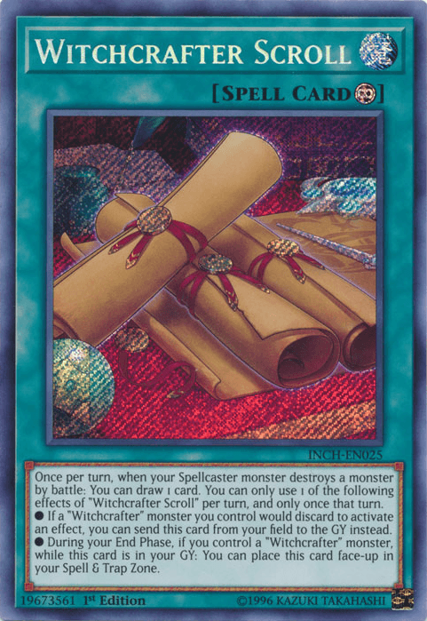 Witchcrafter Scroll [INCH-EN025] Secret Rare - Doe's Cards