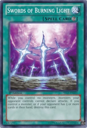 Swords of Burning Light [YS13-EN021] Common - Doe's Cards